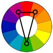 Split-Complementary Color Scheme